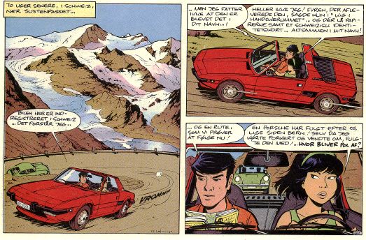 The Fiat Bertone X1 9 in Comics